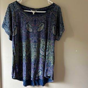 NWT paisley design short sleeve “Lucky Brand “